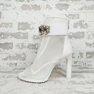 New Karl Lagerfeld Women's Blayze Peep-Toe Ankle Pumps A772